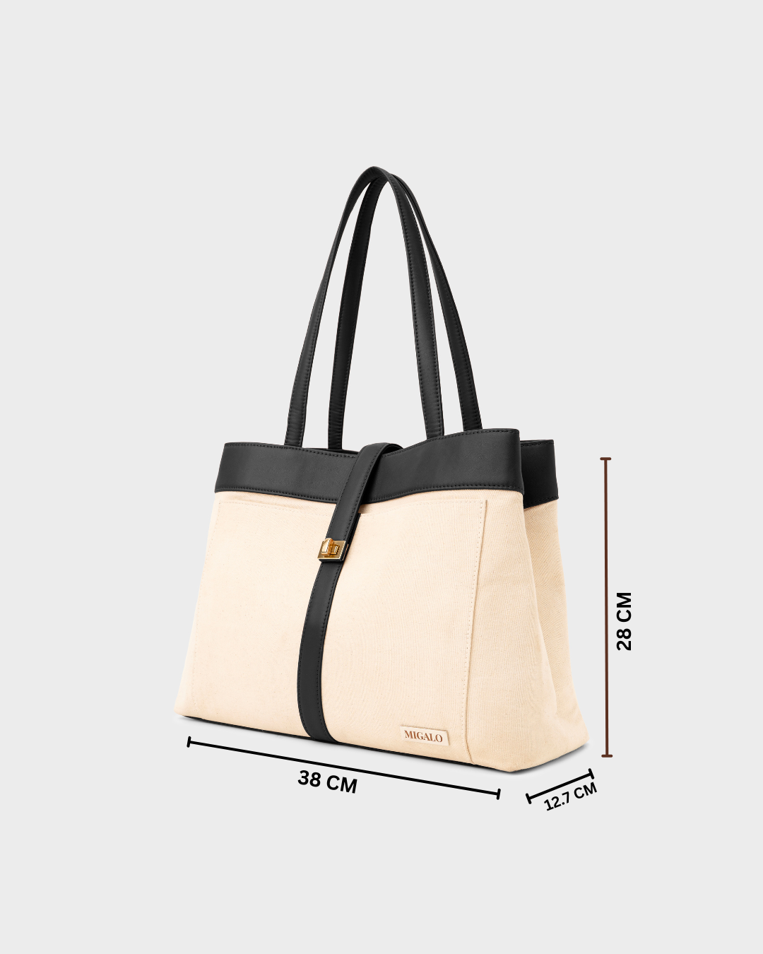 Haley Work Tote - Black - MIGALO