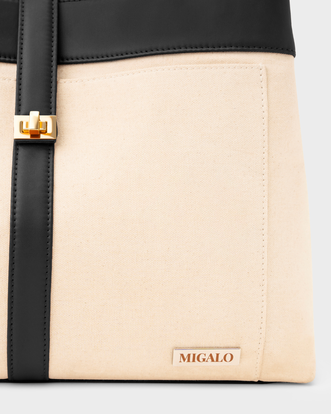 Haley Work Tote - Black - MIGALO