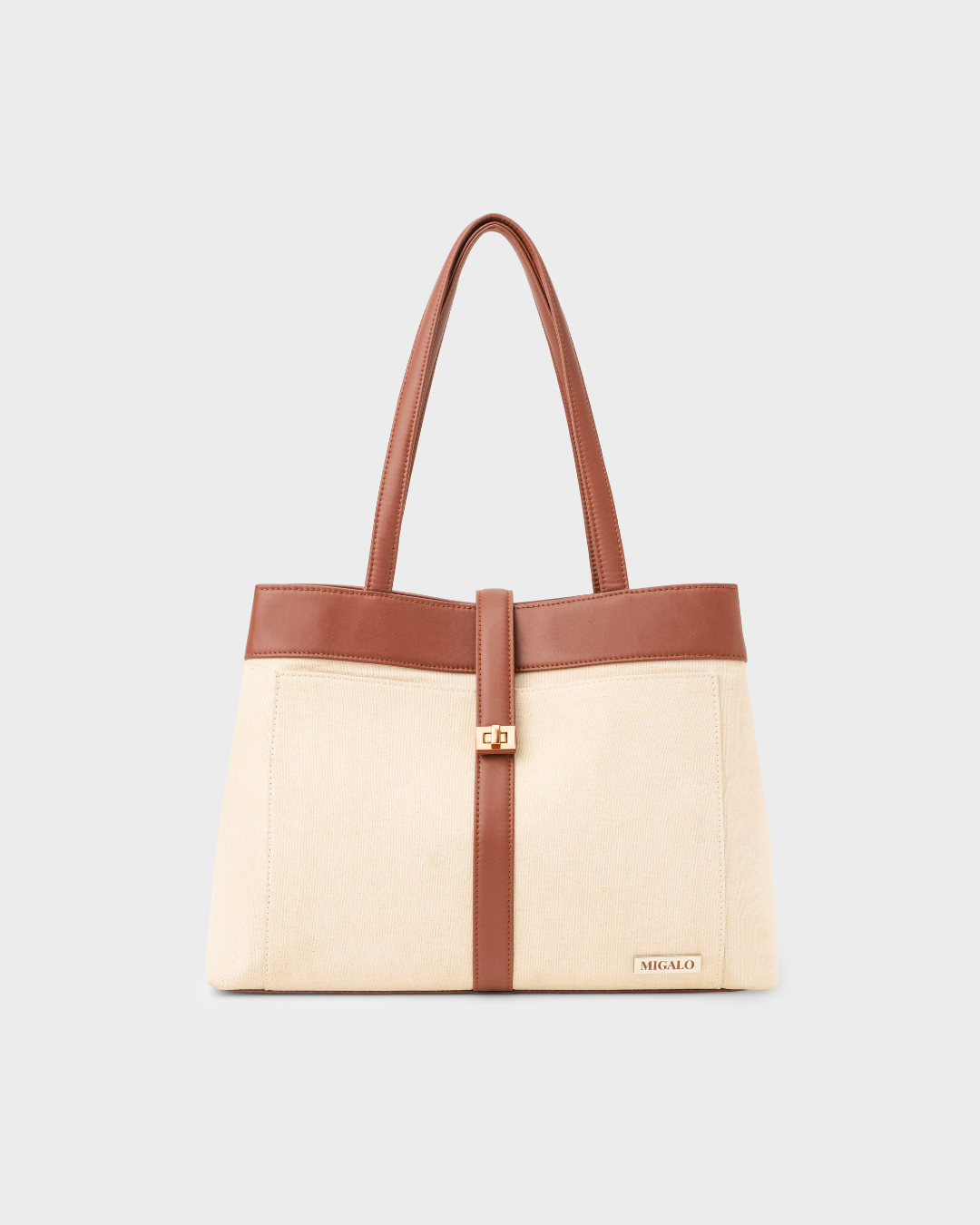 Haley Work Tote - Brown - MIGALO