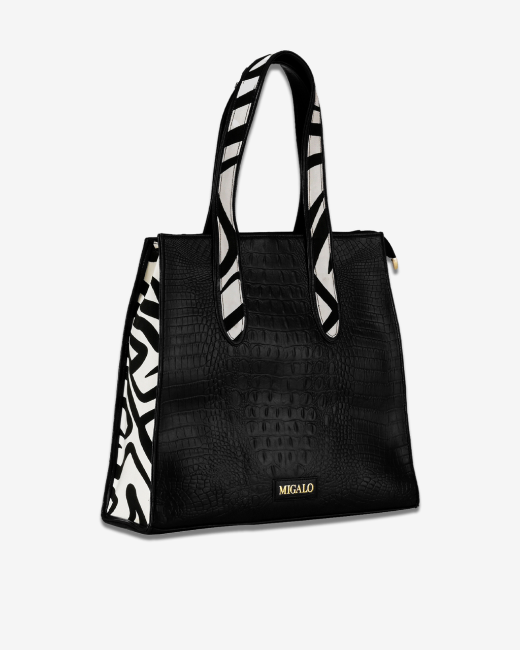 Azzurra Classic Black Shoulder Bag - MIGALO