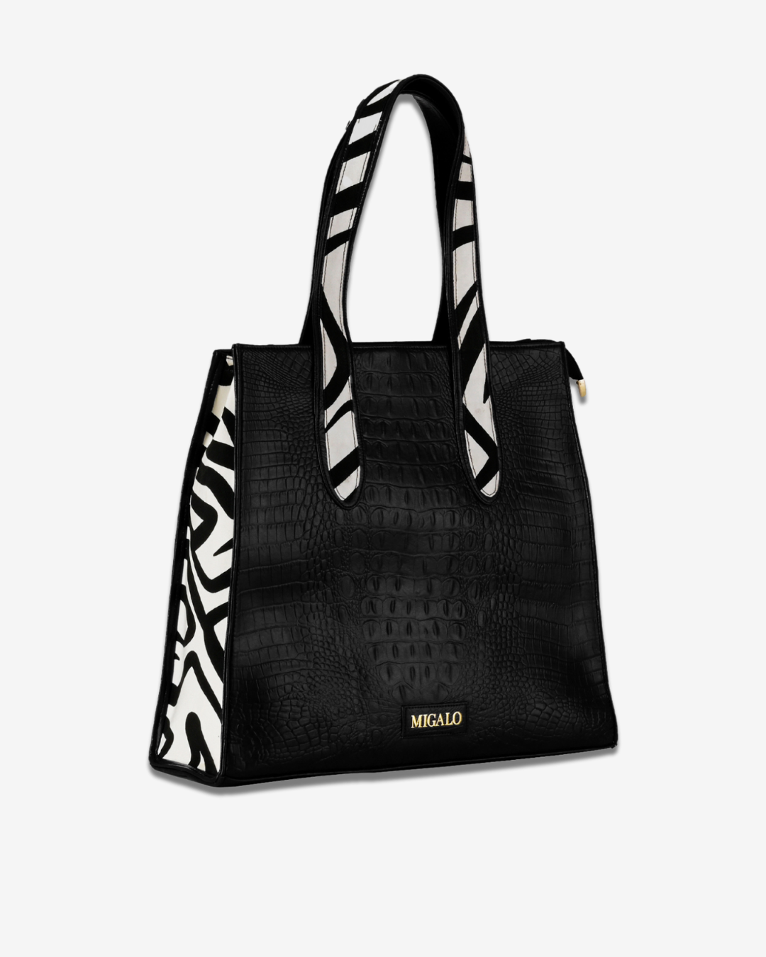 Azzurra Classic Black Shoulder Bag - MIGALO