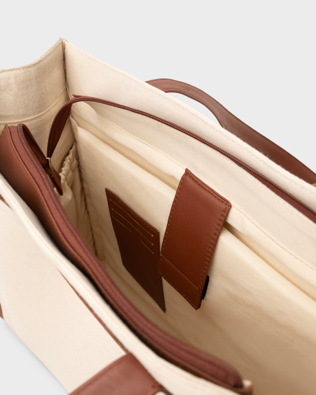 Nero Cream and Brown Tote Bag - MIGALO