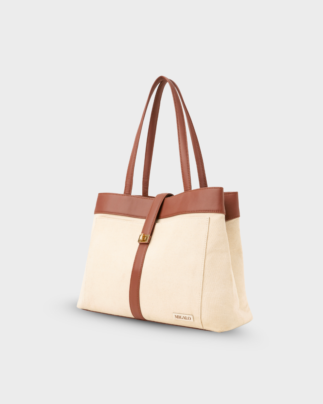 Haley Work Tote - Brown - MIGALO