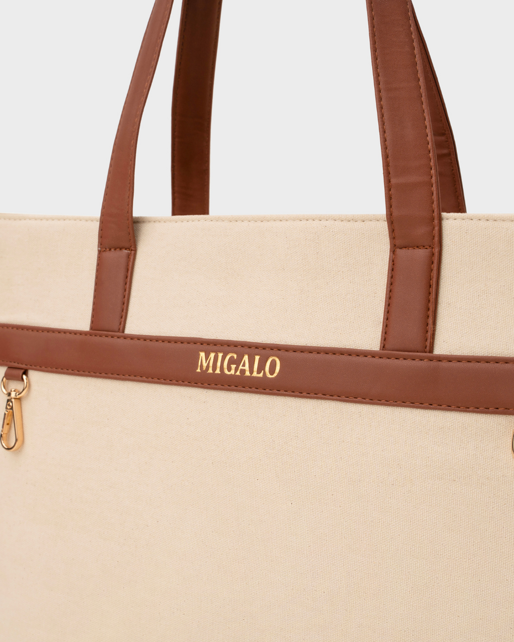 Nero Cream and Brown Tote Bag - MIGALO