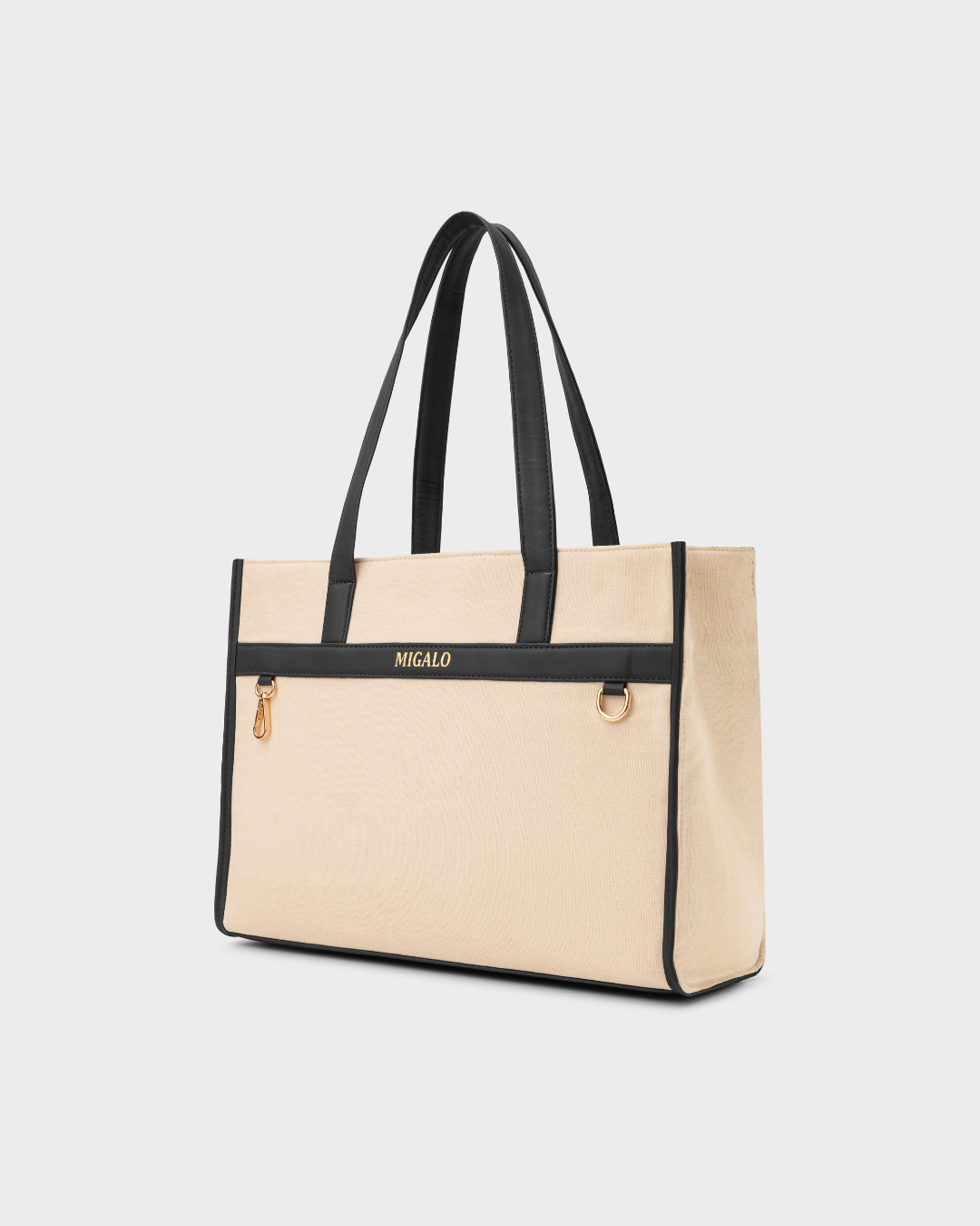 Nero Cream and Black Tote Bag - MIGALO