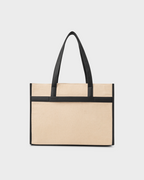 Nero Cream and Black Tote Bag - MIGALO