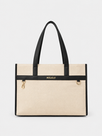 Nero Cream and Black Tote Bag