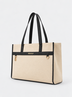 Nero Cream and Black Tote Bag