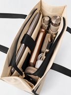 Nero Cream and Black Tote Bag