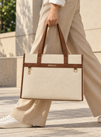 Nero Cream and Brown Tote Bag