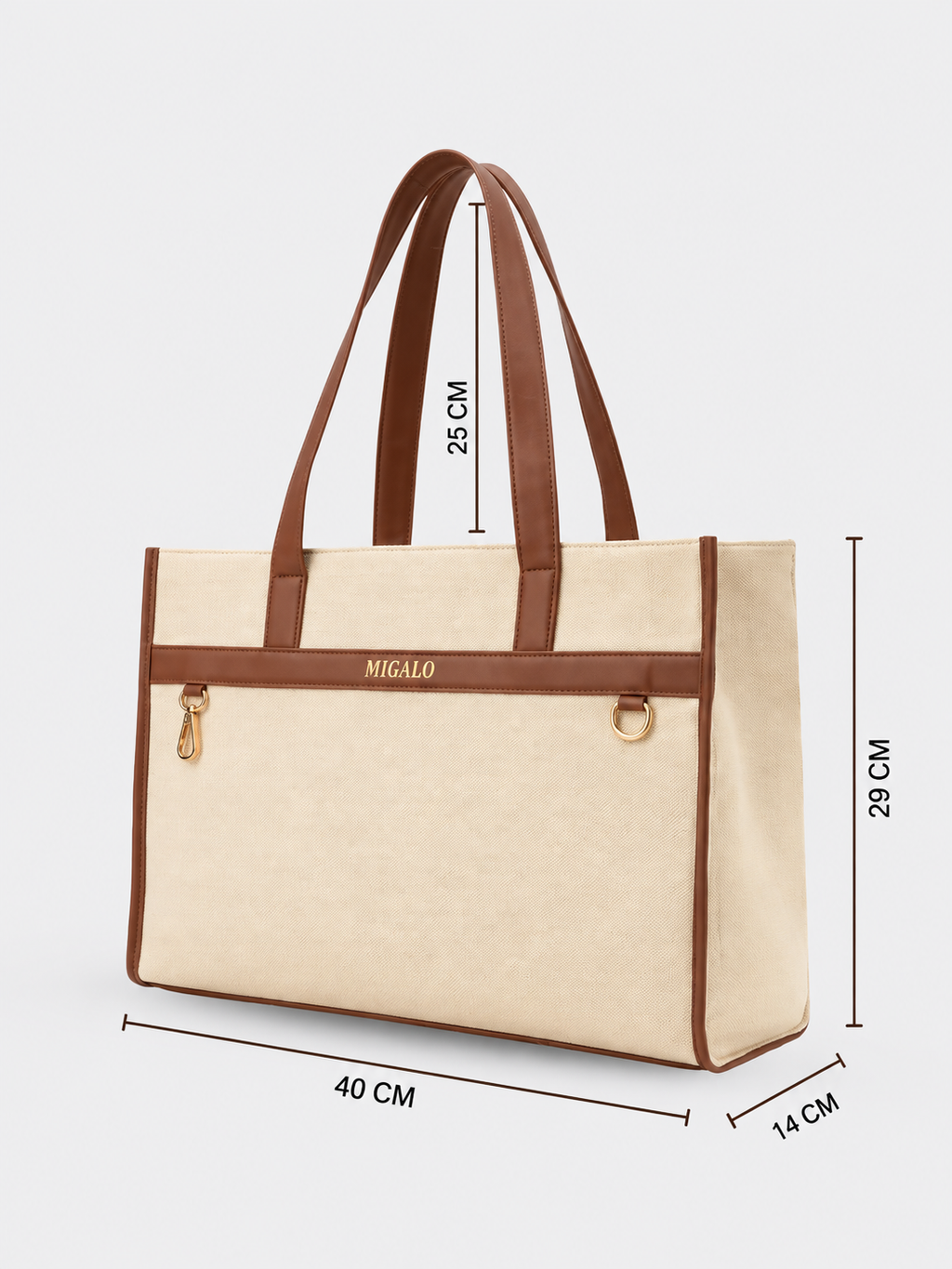 Nero Cream and Brown Tote Bag