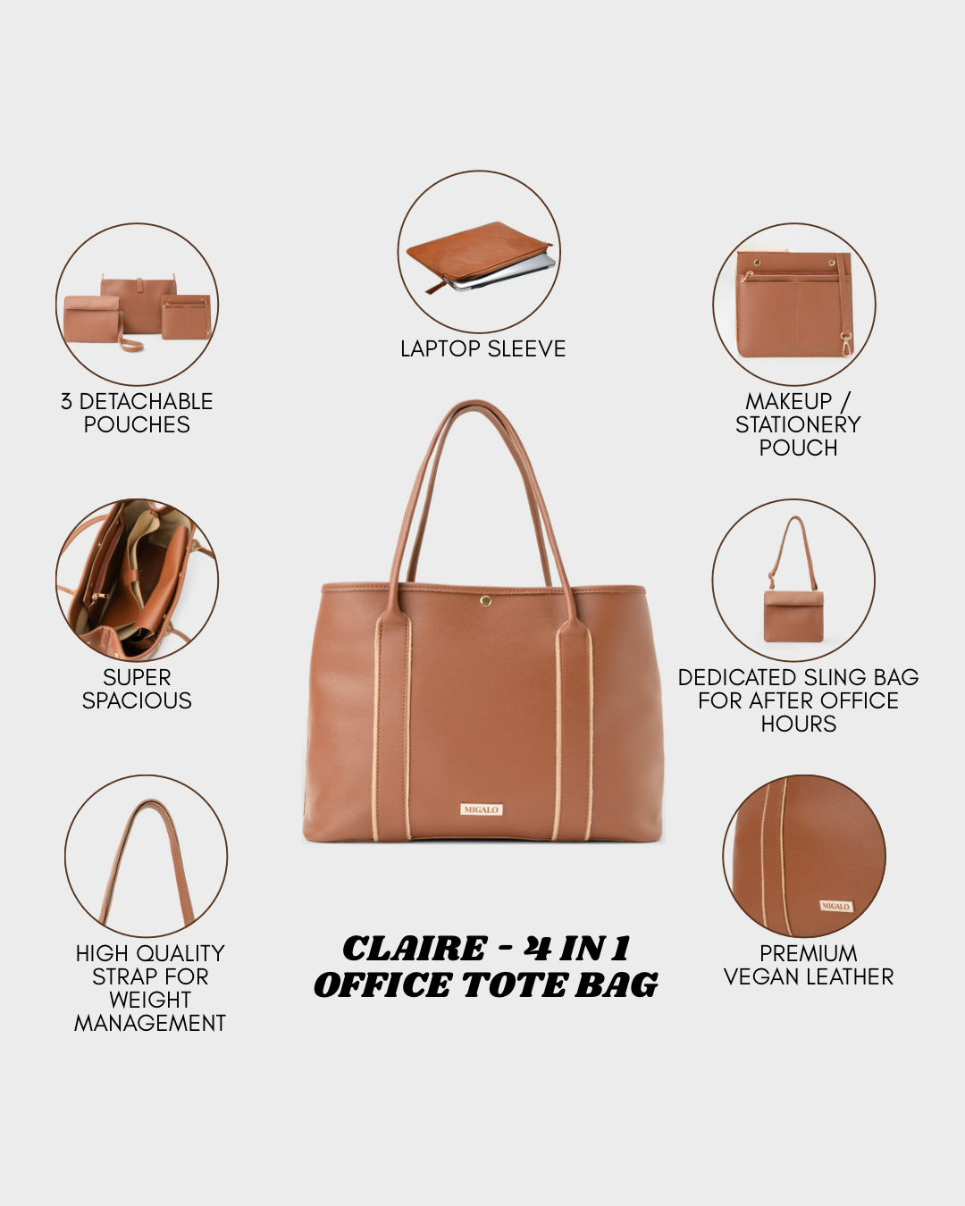 Claire 4 in 1 Bag - MIGALO