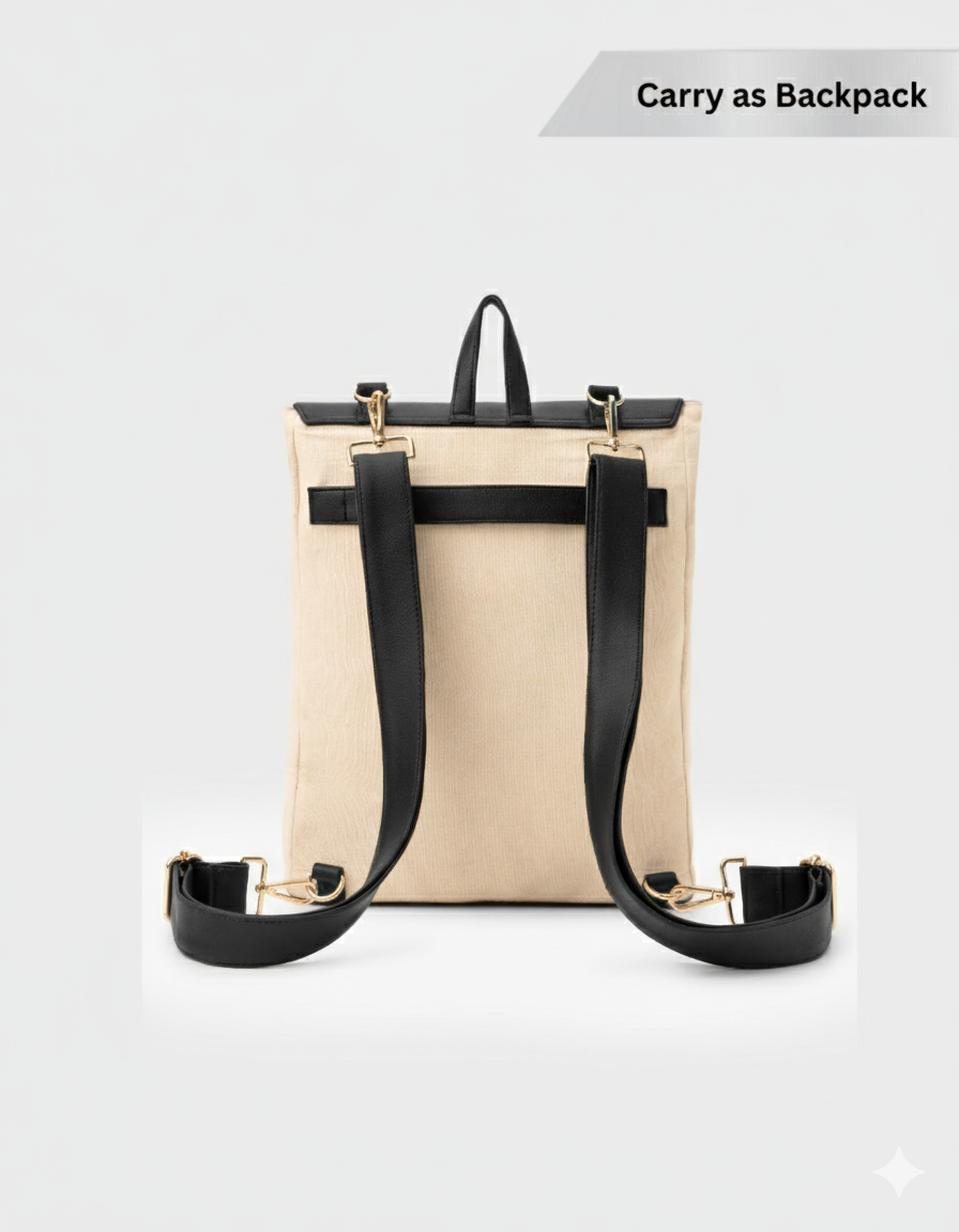 Premium vegan leather. Durable canvas. Padded laptop compartment.
This unisex backpack brings together the best of utility and elevated style — cruelty-free, organised, and built for everyday use.